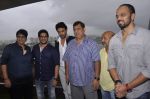 Arshad Warsi, Irrfan Khan, Sameer, David Dhawan, Rohit Shetty, Vashu at the launch of Vashu Bhagnani